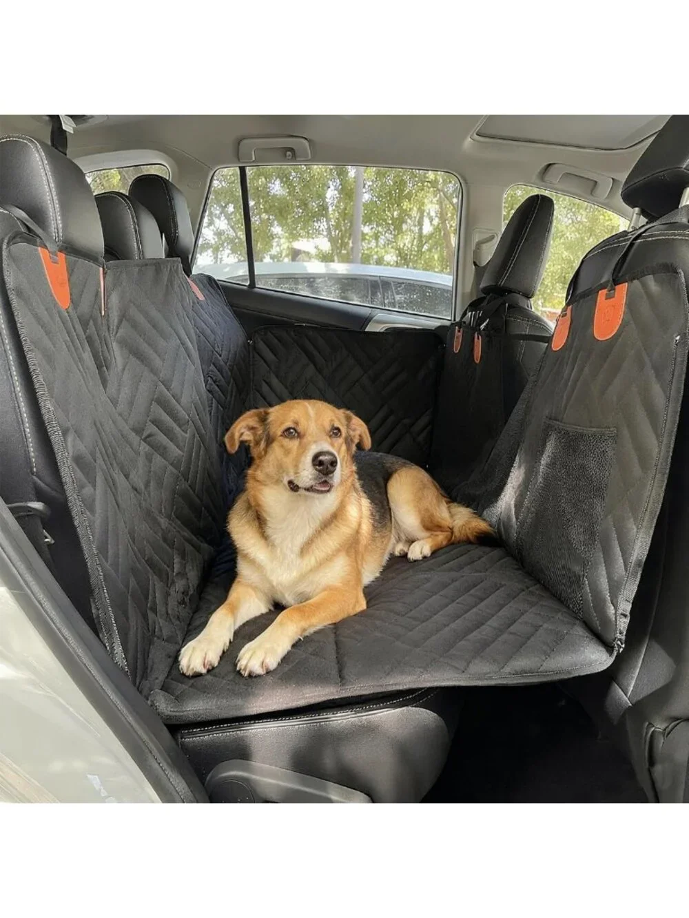 Heavy Duty Dog Car Hammock - Waterproof, Scratch-Resistant Pet Mat with Toys
